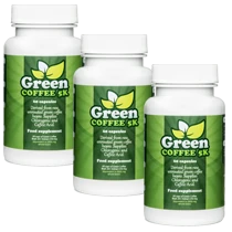 Pack estándar de Green Coffee 5K: Tres envases para quemar grasa.