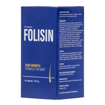 Folisin: Solución eficaz para la pérdida de cabello y calvicie masculina.