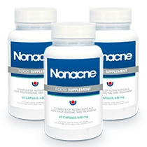 Paquete Estándar Nonacne: Tres botellas para un tratamiento completo y eficaz contra el acné.