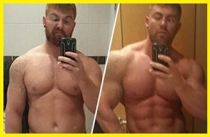 Testimonio de cliente Adam, con resultados impresionantes de masa muscular con Mass Extreme.