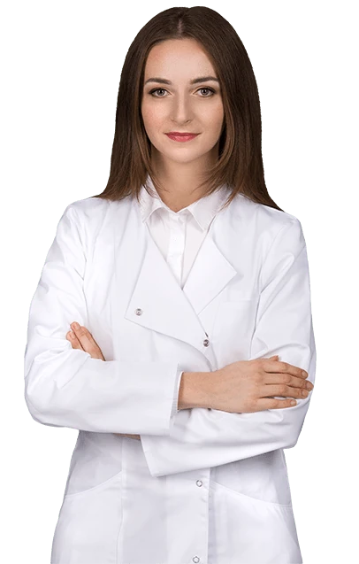 Médico recomendando Thyrolin para la salud tiroidea