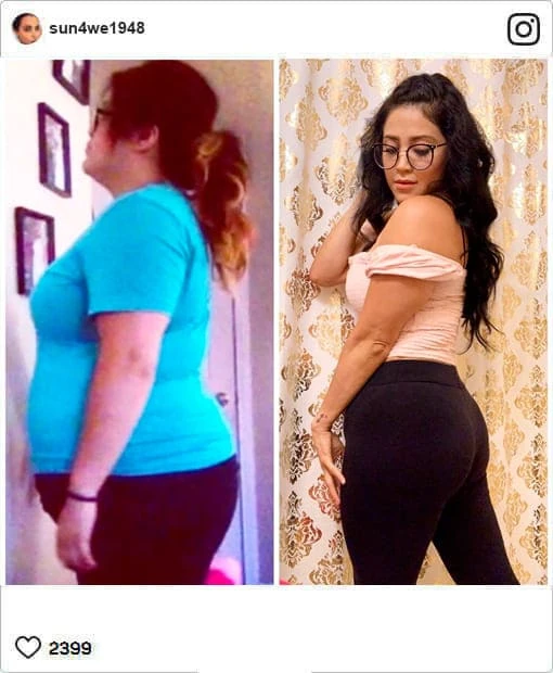 Marta, usuaria feliz de Slimmatica, muestra su figura esbelta tras una pérdida de peso efectiva.