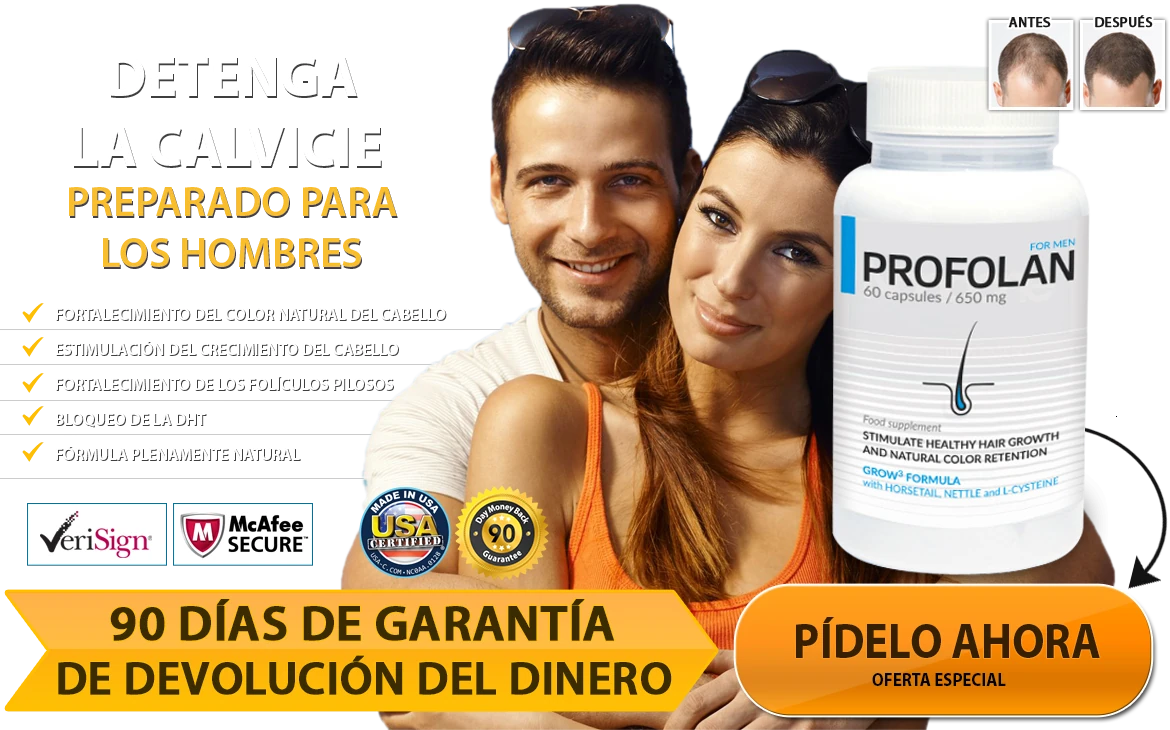 Profolan: suplemento avanzado para detener la caída del cabello y estimular su crecimiento natural.